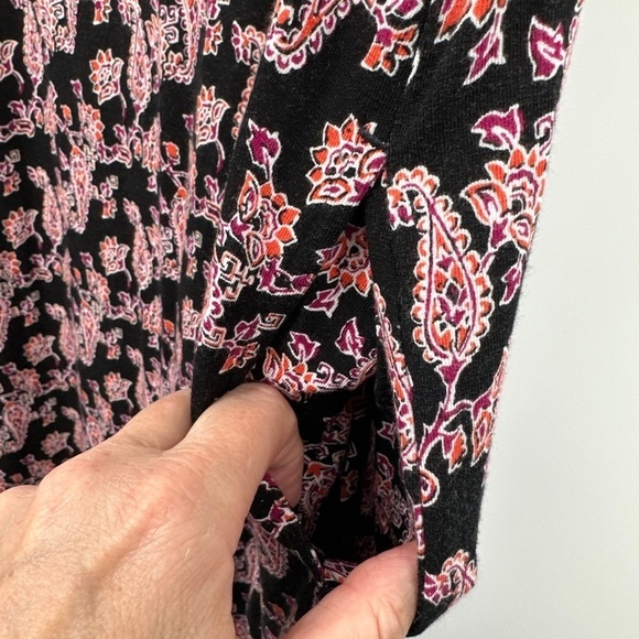 J. Jill Maxi Dress All Over Print Size Medium Rayon Stretch - Picture 3 of 4